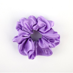 wholesale customized 40 colors elastic stain scrunchies for girls ponytail holder
