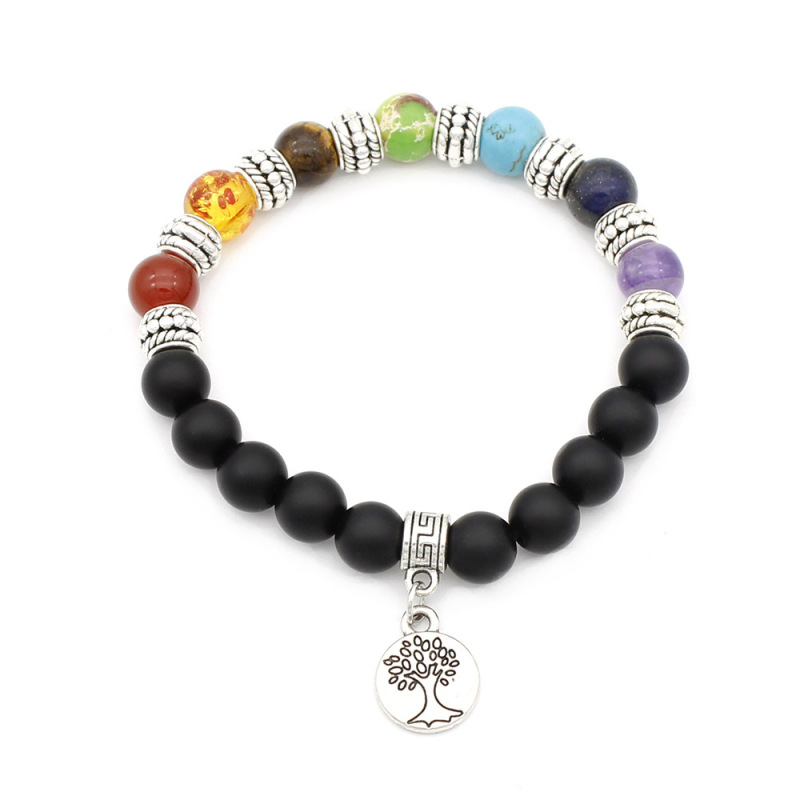 New Fashion Jewelry Yoga Beads Life Tree Bracelets With 7 Chakra Energy Natural Lava Stones New Fashion Jewelry Yoga Beads Life Tree Bracelets With 7 Chakra Energy Natural Lava Stones