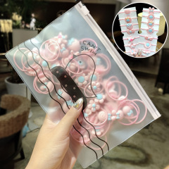 Custom cute kids children high elastic rubber baby hair ties for girls