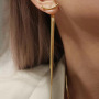 wholesale fashion tread women jewelry long tassel alloy earings for women 2020