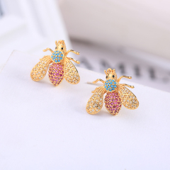 Gift Drop Jewelry Silver For Women Girls Gold Butterfly Earrings