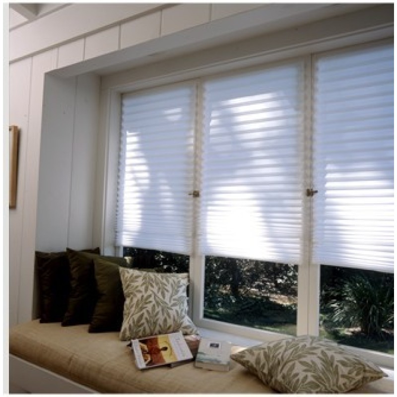 custom pleated temporary paper window shade structures