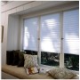 custom pleated temporary paper window shade structures