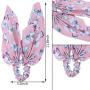 Printed Fabric Elastic Hair Bands Bowknot Hair Ties Ponytail Holder Scrunchies For Women