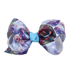 Elsa princess baby kids scrunchies with bows hair clips for girls hair accessories