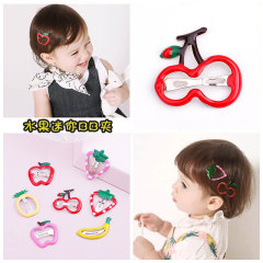 Baby Hair Clip Accessories Colorful Small Cute Fruit Hair Clips For Girls