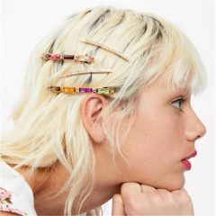 vintage hair accessories wedding diamond crystal rhinestone metal Acrylic hair pins