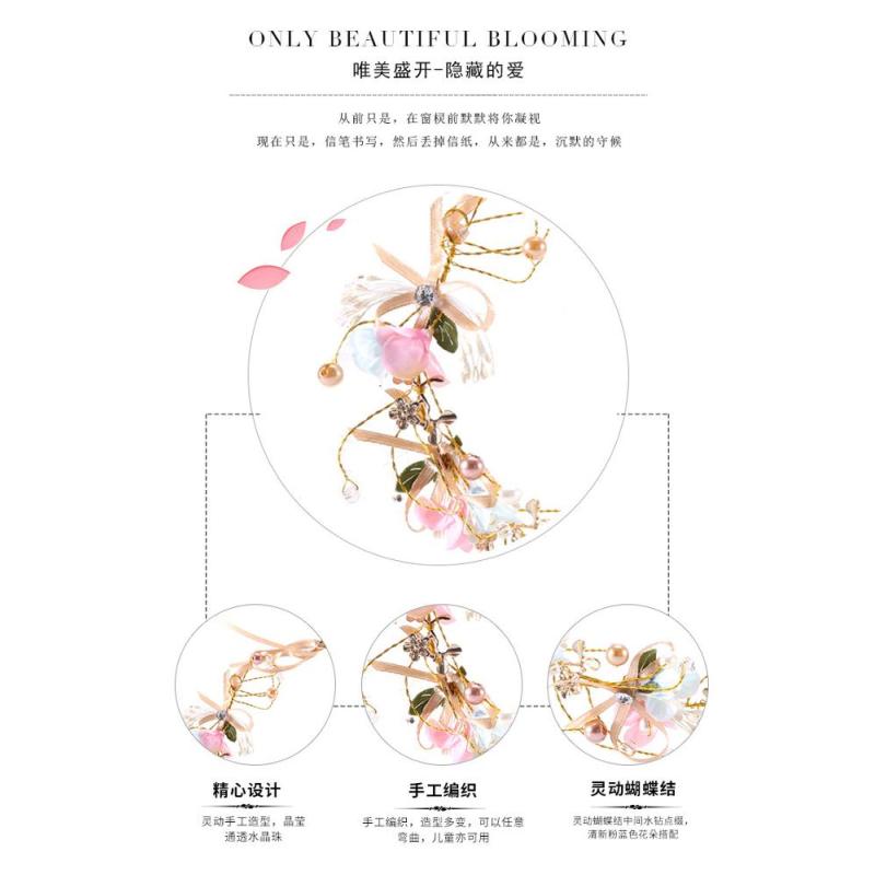 Wholesale cheap korea Rhinestone gold bridal flower floral wedding garland Wholesale cheap korea Rhinestone gold bridal flower floral wedding garland