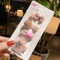 Popular custom hair clip card hair bow alligator clips packaging for baby