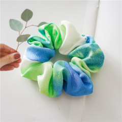 vintage colorful elastics bandhnu satin ponytail holder Hair Scrunchies hair tie