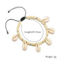 2019 Custom puka sea shell adjustable rope foot jewelry beach anklet for women