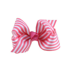 Babies wave point rib fabric bows knot hair clips for girls hair accessories