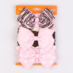 New children's cute colorful custom printed elastic hair bands for baby head band set