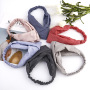 Wholesale Accessories Elastic Boho Grid Cloth Fabric Front Knot Headbands Wholesale Accessories Elastic Boho Grid Cloth Fabric Front Knot Headbands