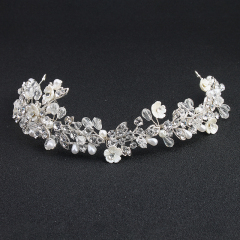 Wholesale OEM Rhinestone Bridal Wedding Hair Ribbons
