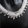 Fashion Zircon handmade necklace with earrings crystal bridal women wedding jewelry sets Fashion Zircon handmade necklace with earrings crystal bridal women wedding jewelry sets