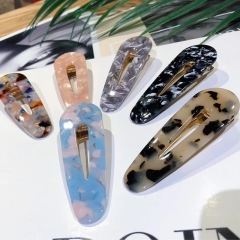 12pcs Headwear Styling Tools Hollow Geometric Acrylic Resin women Hair Clip