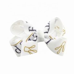 White pom pom hair clip crown bubble flower  8cm child bow hair clip in hair pieces
