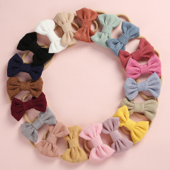 Amazon hot sale child super soft infant cute multicolor bow baby hair bands Amazon hot sale child super soft infant cute multicolor bow baby hair bands
