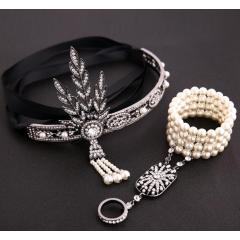 Flapper Great Gatsby Inspired party Halloween 1920s feather headbands
