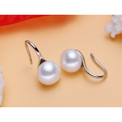 fashion simple women silver 925 freshwater pearl earrings for women 2020