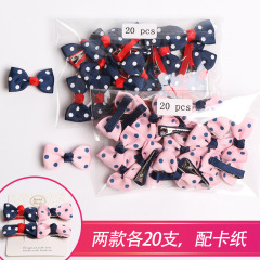 40pcs Chinese colorful custom design bow hair clip hairpins set