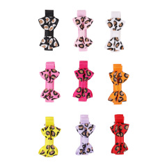2020 hot sale small cute girls hair accessories fabric leopard bow hair clip 2020 hot sale small cute girls hair accessories fabric leopard bow hair clip