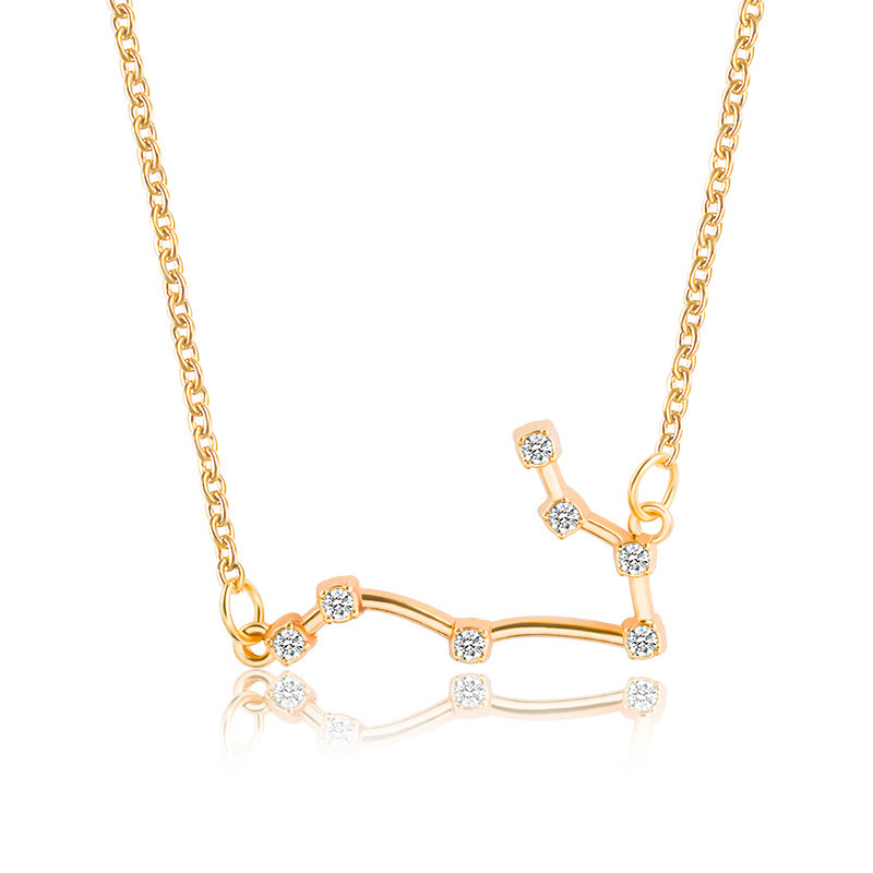custom jewelry initial zircon 12 constellations necklace for women or men custom jewelry initial zircon 12 constellations necklace for women or men