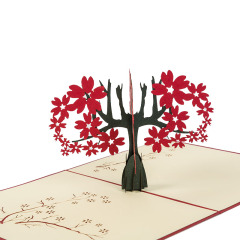 OEM amazon new laser cut cherry 3d valentine gift card butterfly pop up paper business cards OEM amazon new laser cut cherry 3d valentine gift card butterfly pop up paper business cards
