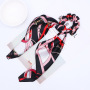 Custom Elastic Cute Ribbon Bow Hair Tie Rope Women Ponytail Hair Band