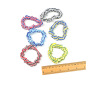 6pcs/set spring and summer custom girls stripe fitness elastic rubber hair scrunchies