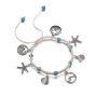 Hot sale jewelry sterling silver ankle bracelet sea shell silver anklets for ladies