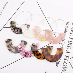 New Bohemian Chandelier Charm Earrings Dangle hoop disc drop Acrylic Earring New Bohemian Chandelier Charm Earrings Dangle hoop disc drop Acrylic Earring