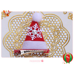 Santa hat decorative hair clip children's hair accessories holiday party supplies