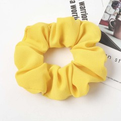 New high-end European and American solid color girls elastic scrunchies hair ties