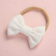 Amazon hot sale child super soft infant cute multicolor bow baby hair bands