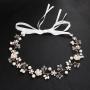 amazon ins fancy custom white flower handmade Crystal wedding Bridal bridal headband pearl amazon ins fancy custom white flower handmade Crystal wedding Bridal bridal headband pearl