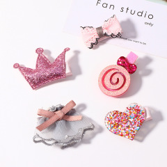 5 pcs/Set Kids Korea Baby Girl Hair Accessories Set Cute Kids Hair Clips