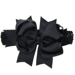 2019 Winter design Christmas big bow knot baby girl's hair band for kids hair accessories