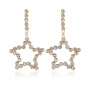 Wholesale fashion women drop pentagram rhinestone beauty crystal earring Wholesale fashion women drop pentagram rhinestone beauty crystal earring