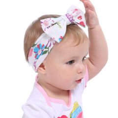 Cozy Handmade Stretchy Nylon Headband with Bows For Baby Hair Accessories