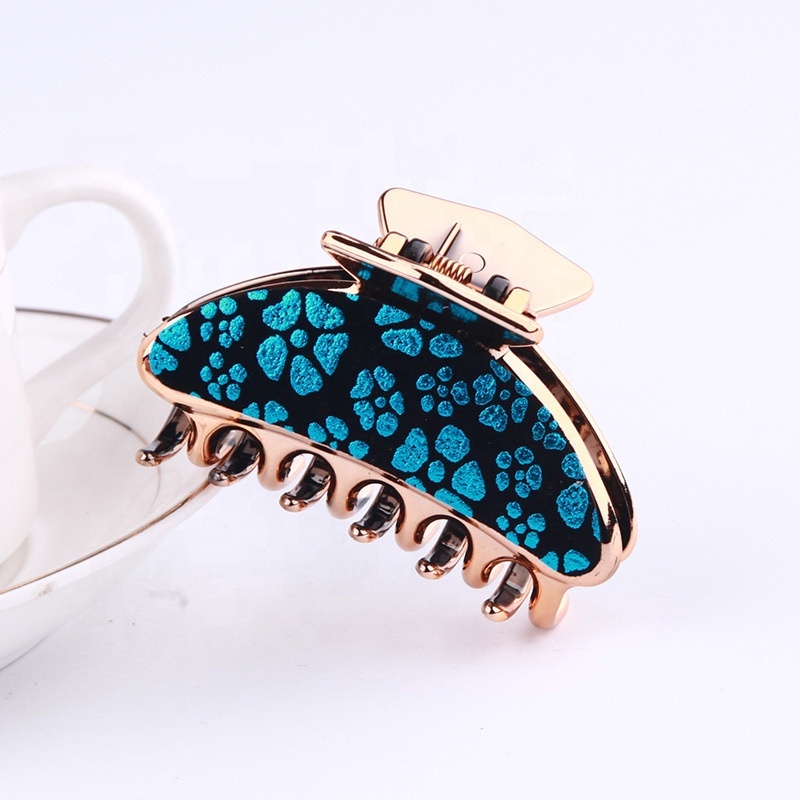 Japan and Korean simple hairpin flower adult  middle ladies hair accessories bath pan hair grab claw clips