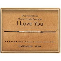 Amazon Hot Sales Women Or Men jewelry Code Beaded Rope Bracelets for Couple Gift