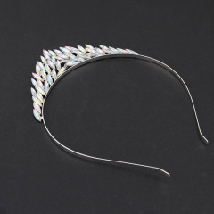 Wedding bride Beaded rhinestone Headbands Crystal Pearl Hairband Baroque Clasp Hair Accessories Woman