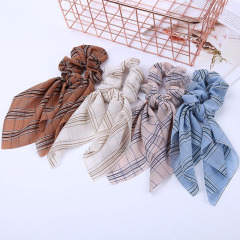 Girls Women Chiffon Elastic Check Rubber Bands Hair Accessories Retro Scrunchies Ponytail Holders Hair Tie Girls Women Chiffon Elastic Check Rubber Bands Hair Accessories Retro Scrunchies Ponytail Holders Hair Tie