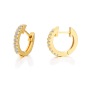 amazon ins women fashion gold silver circle rhinestone stud earring for lady girls gift with loop
