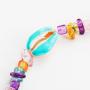 Summer beach fashion jewelry colorful alloy resin shell necklaces for women