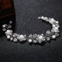 New design Tiaras Wedding pearl Hair Accessories silver crystal bridal Hairbands