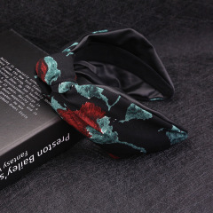 New Hawai Bohemia Hawaii Cross Knot Hair bands plaited print silk flower headband
