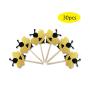 24pcs Cake Decor Glitter Bumble Bee Cake Topper Cupcakes Party Decoration